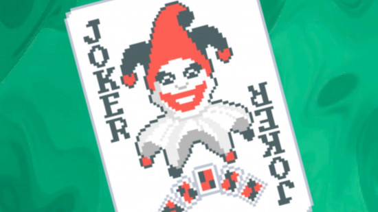 Balatro free update: a Joker card on a green background