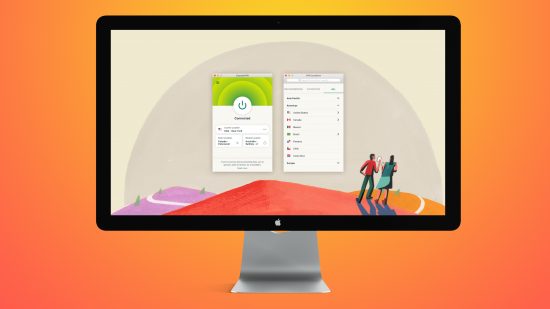 Best VPN service, ExpressVPN on an iMac.