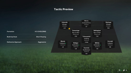 EA FC 25 custom tactics codes: a Tactic Preview window after entering a code