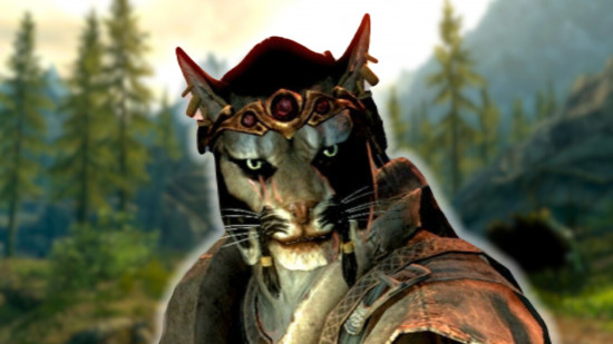 Skyrim mod achievements: a Khajiit from Skyrim