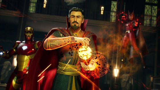 The best superhero games - Dr Strange in Marvel's Midnight Suns